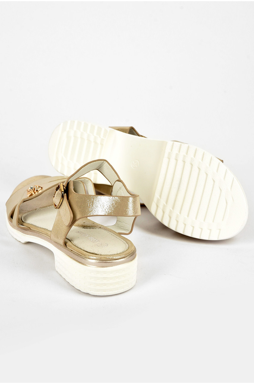 Босоножки для девочки бежевого цвета L0660-2 200136