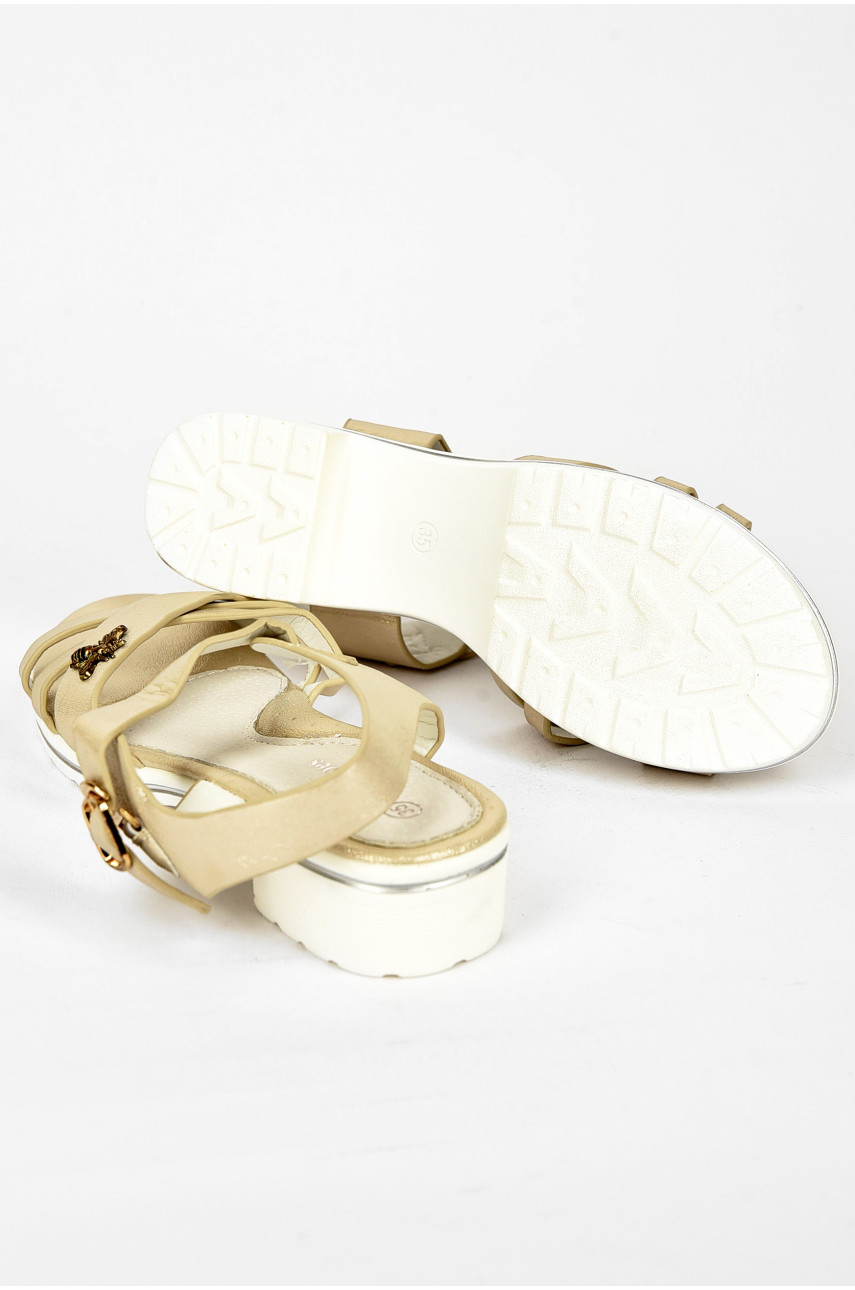 Босоножки для девочки бежевого цвета L0665-2 200142