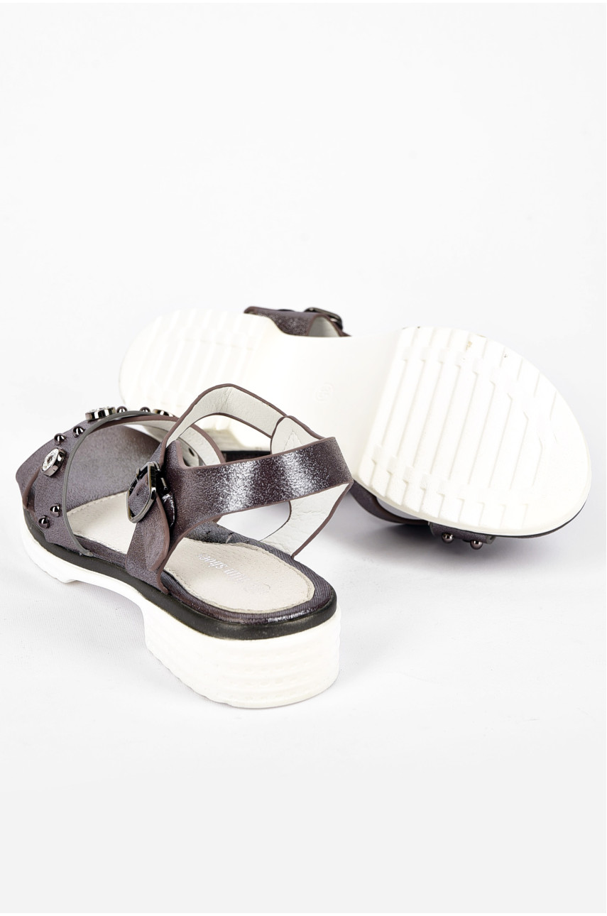 Босоножки для девочки бронзового цвета L0657-5 200147