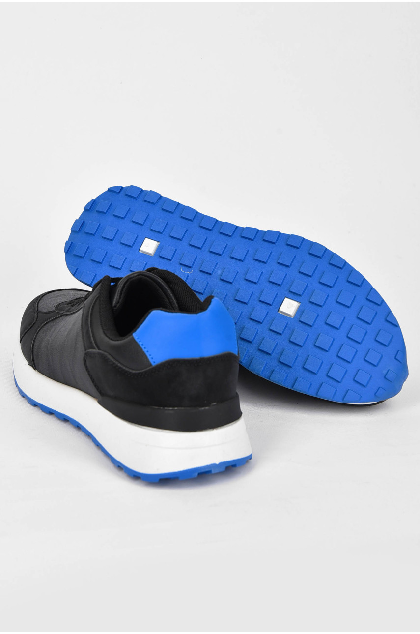 Кроссовки мужские черного цвета на шнуровке YB137-2 200153