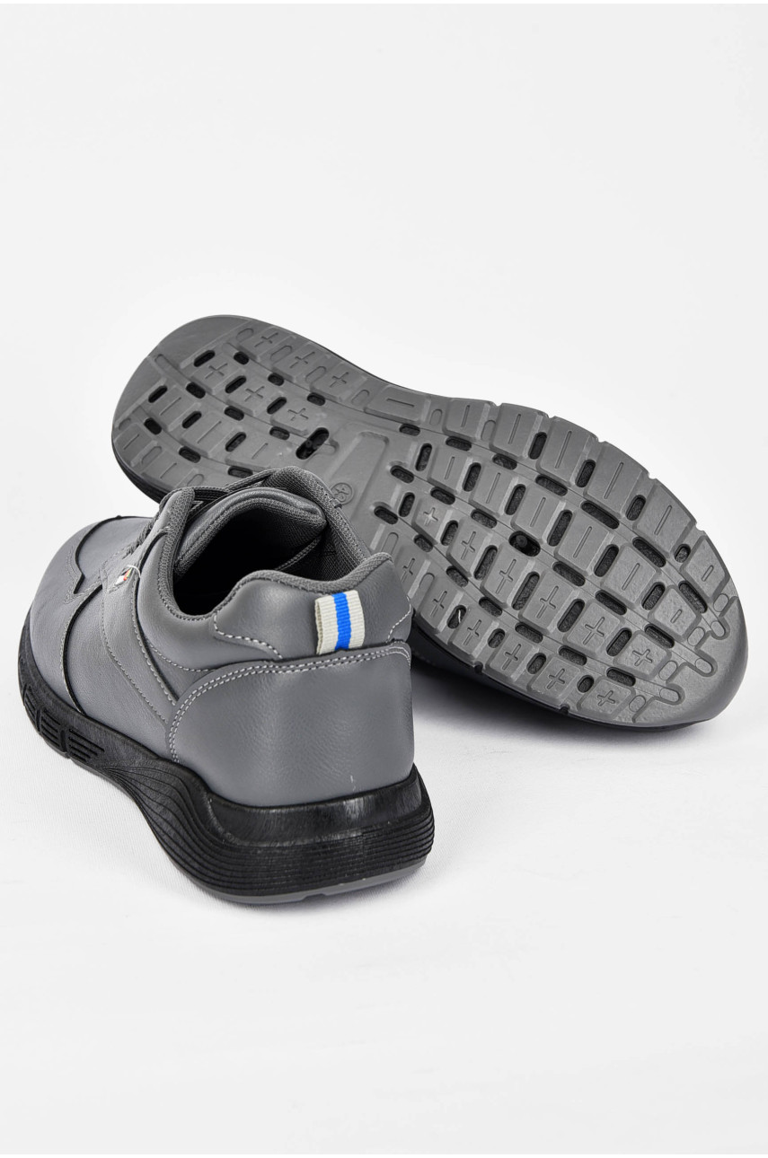 Кроссовки мужские серого цвета на шнуровке SL1024-2 200185