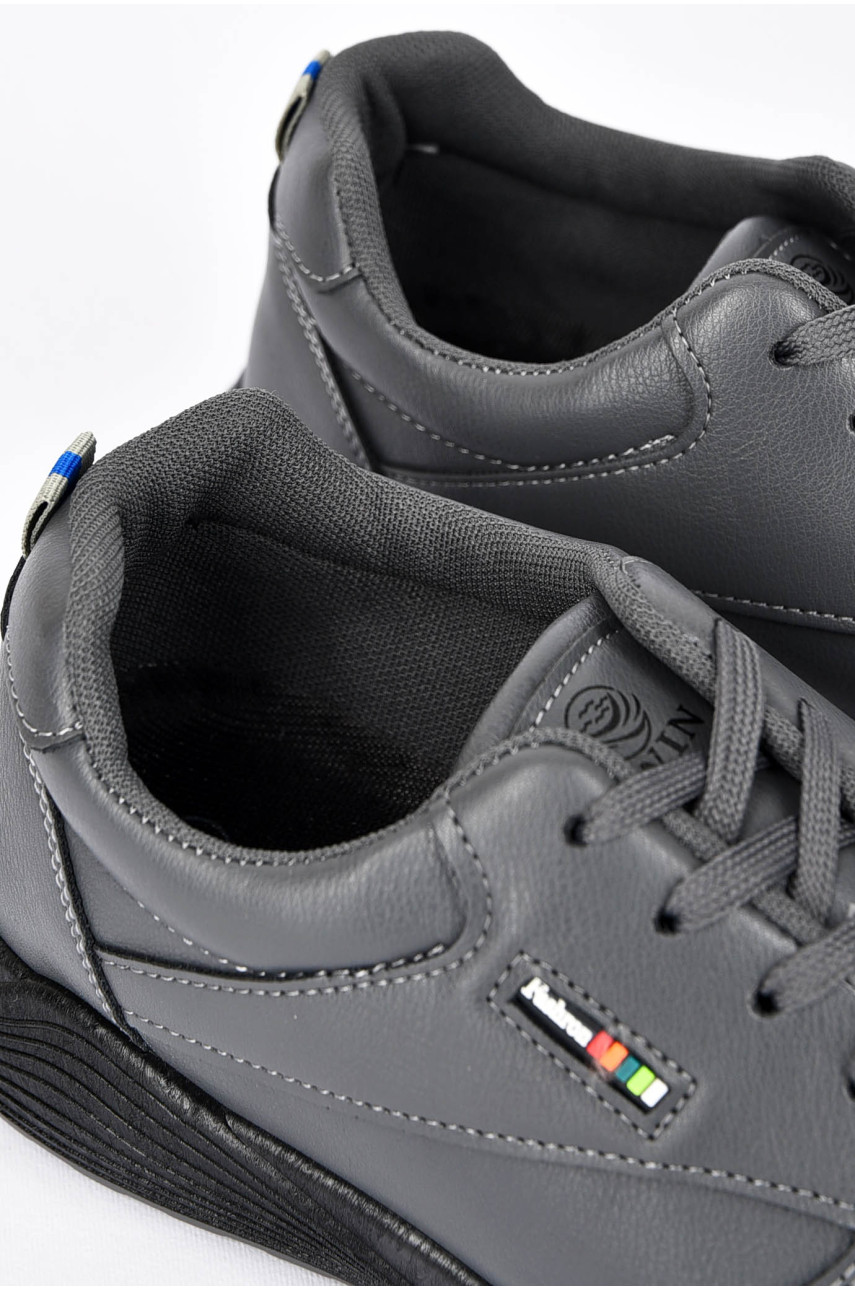 Кроссовки мужские серого цвета на шнуровке SL1024-2 200185