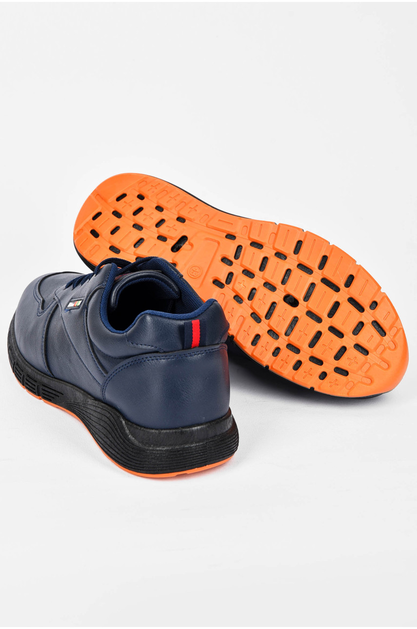 Кроссовки мужские темно-синего цвета на шнуровке SL1024-1 200188