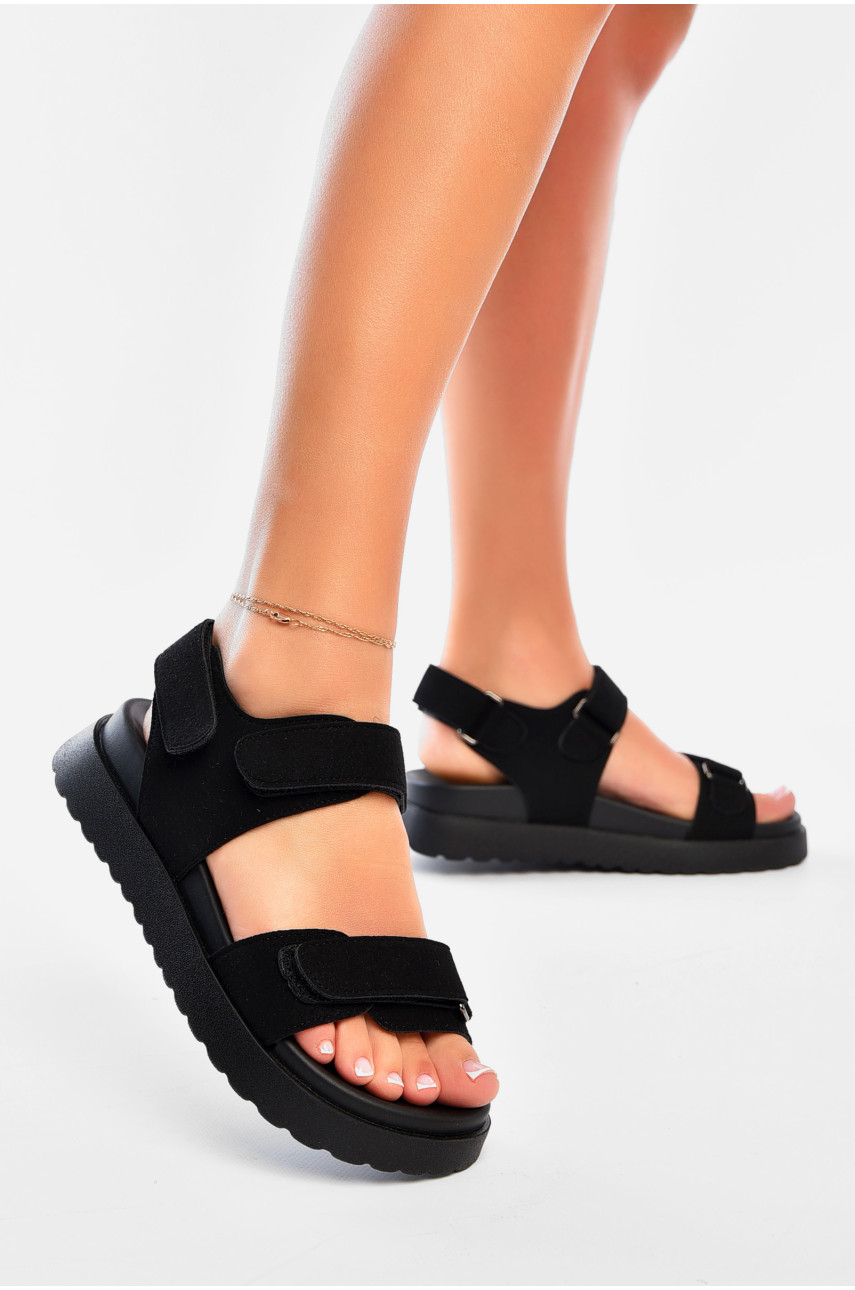 Сандалии женские черного цвета F17-8 200191