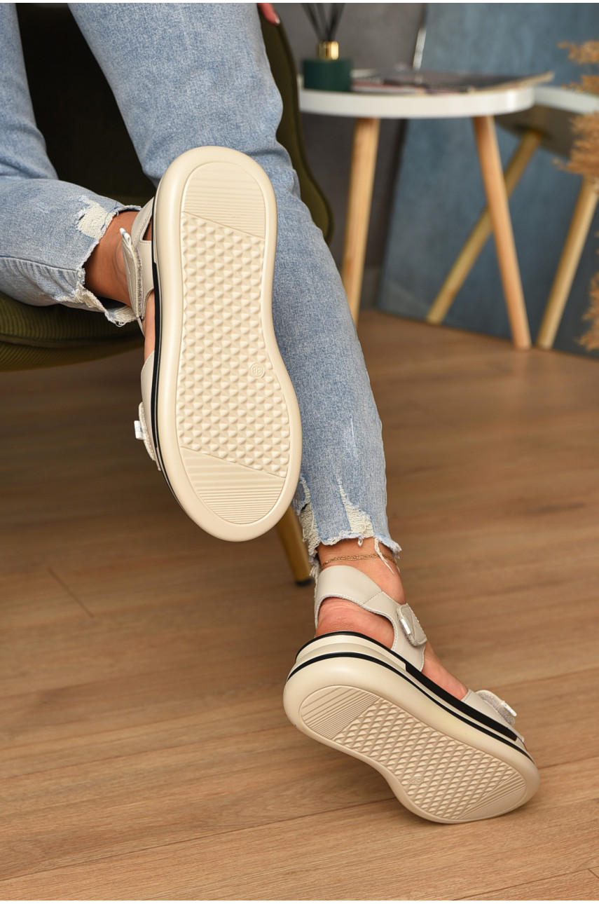 Сандалии женские бежевого цвета F2036-3 200195