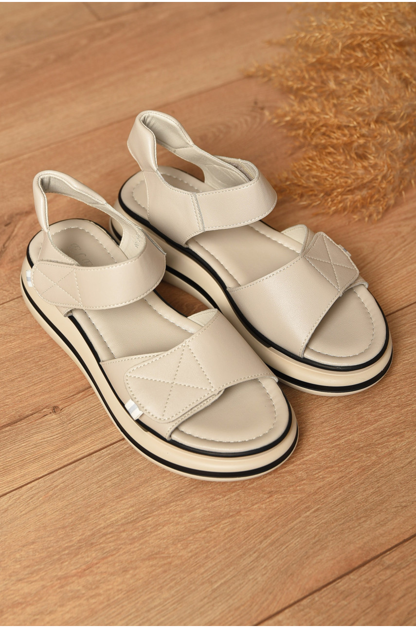 Сандалии женские бежевого цвета F2036-3 200195