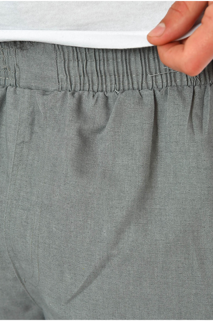 Шорты мужские однотонные серого цвета 2101 200202