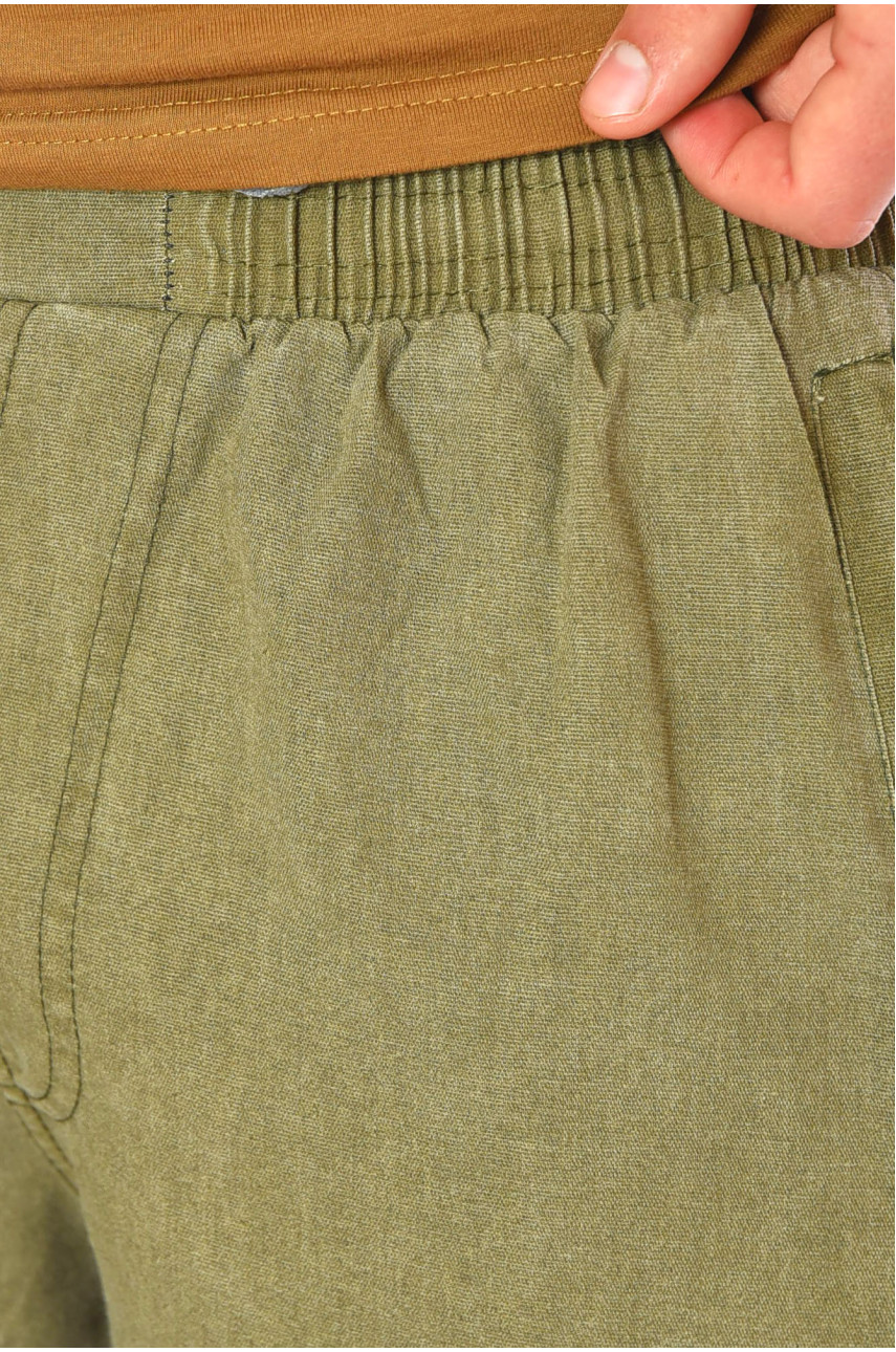 Бриджи мужские однотонные цвета хаки 2102 200206 Бриджи мужские однотонные цвета хаки 2102 200206