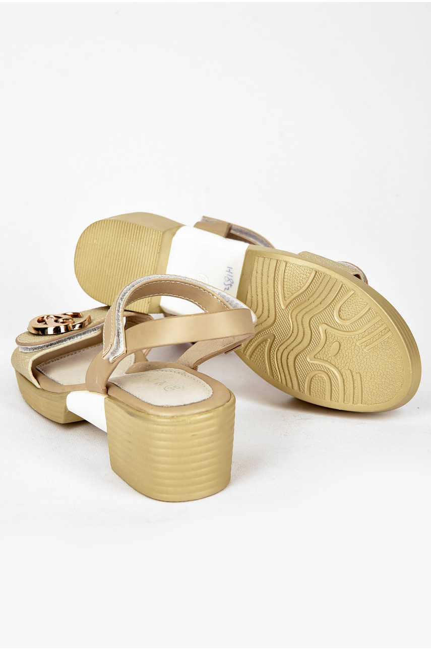 Босоножки детские бежевого цвета Н1852-8 200216