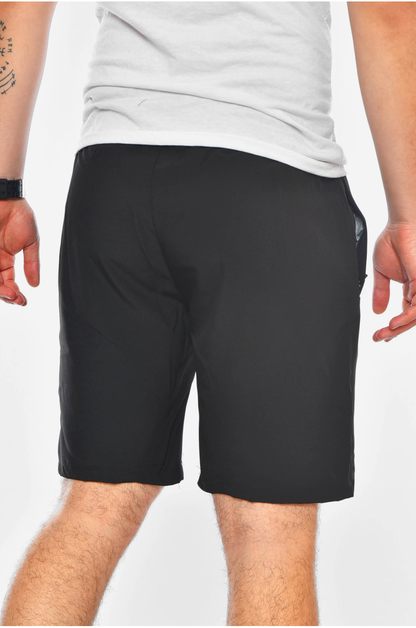 Шорты мужские однотонные черного цвета 510 200222 Шорты мужские однотонные черного цвета 510 200222