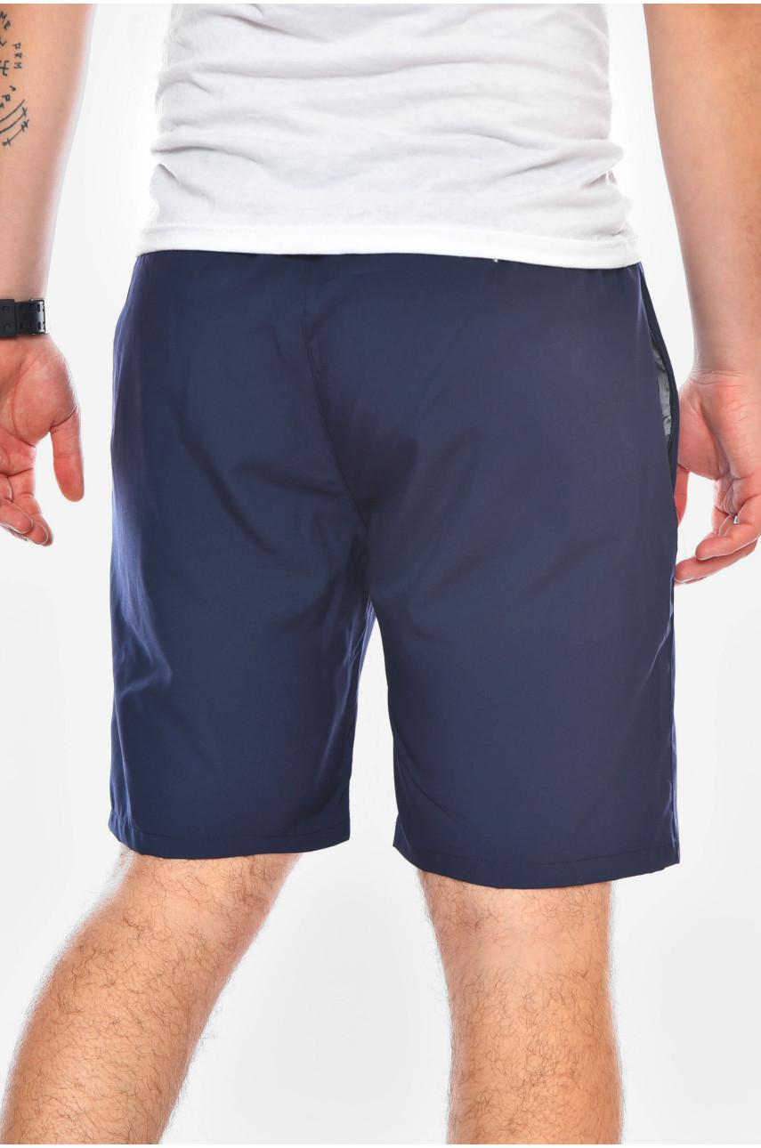 Шорты мужские однотонные тёмно-синего цвета 510 200223 Шорты мужские однотонные тёмно-синего цвета 510 200223