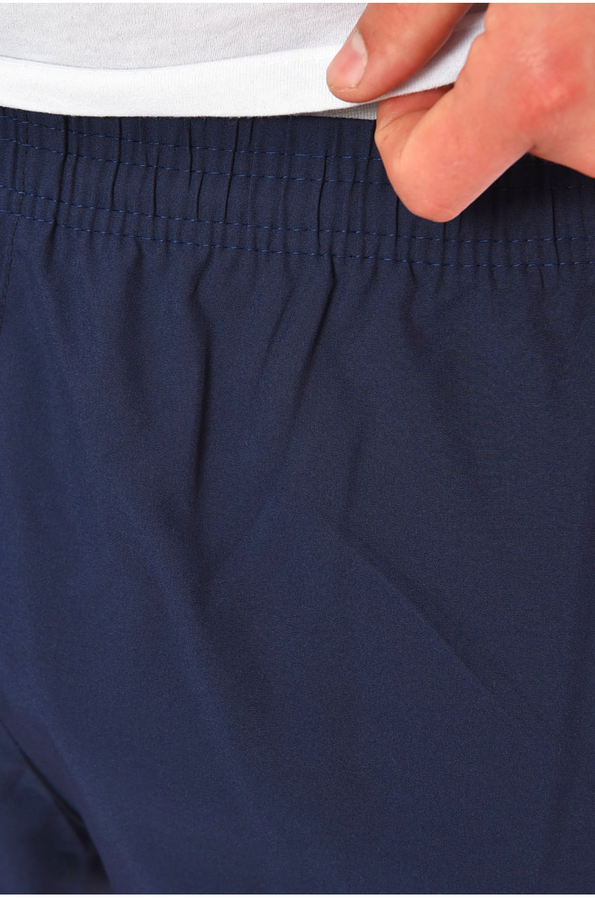 Шорты мужские однотонные тёмно-синего цвета 510 200223 Шорты мужские однотонные тёмно-синего цвета 510 200223