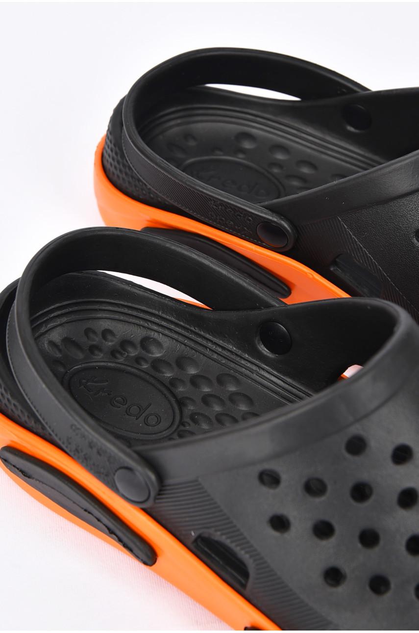 Кроксы мужские черного цвета 3022-412 200226 Кроксы мужские черного цвета 3022-412 200226