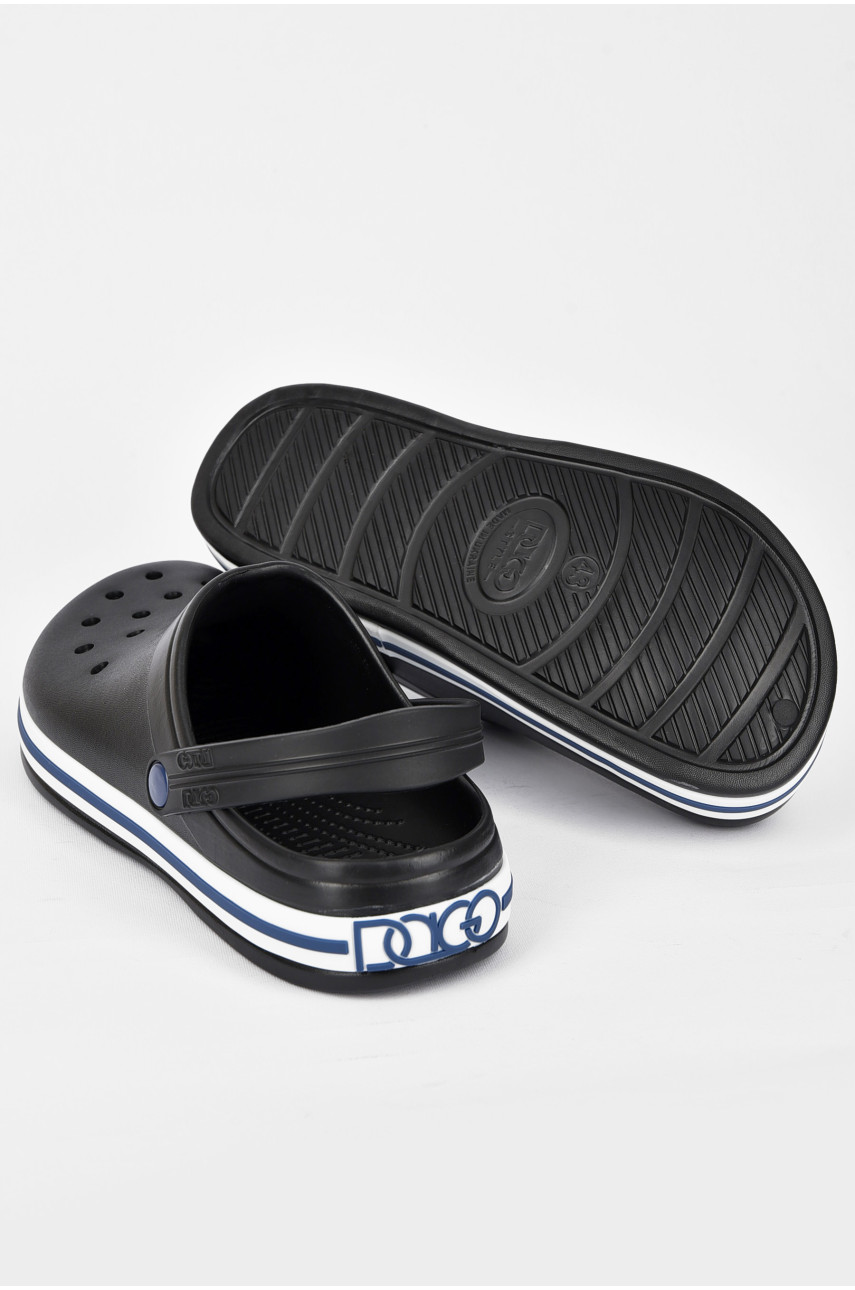 Кроксы мужские черного цвета 520 200228 Кроксы мужские черного цвета 520 200228
