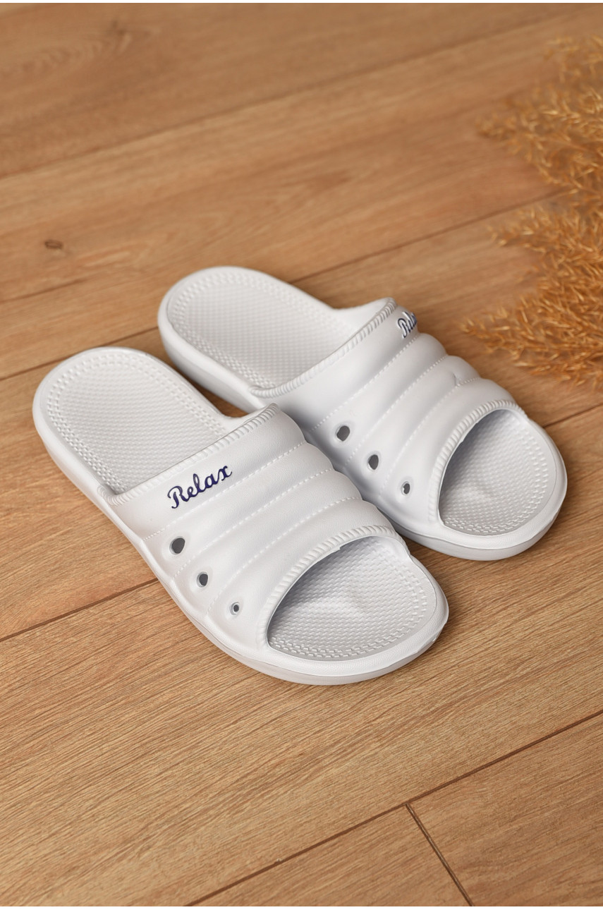 Шлепанцы пена женские белого цвета DS-66 200241