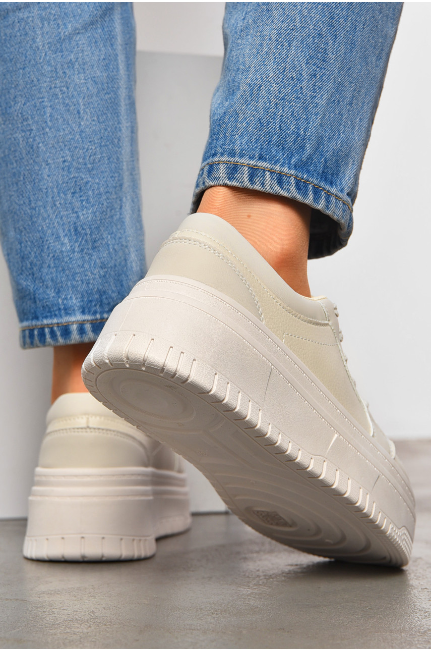 Кросівки жіночі бежевого кольору 983-3 200243