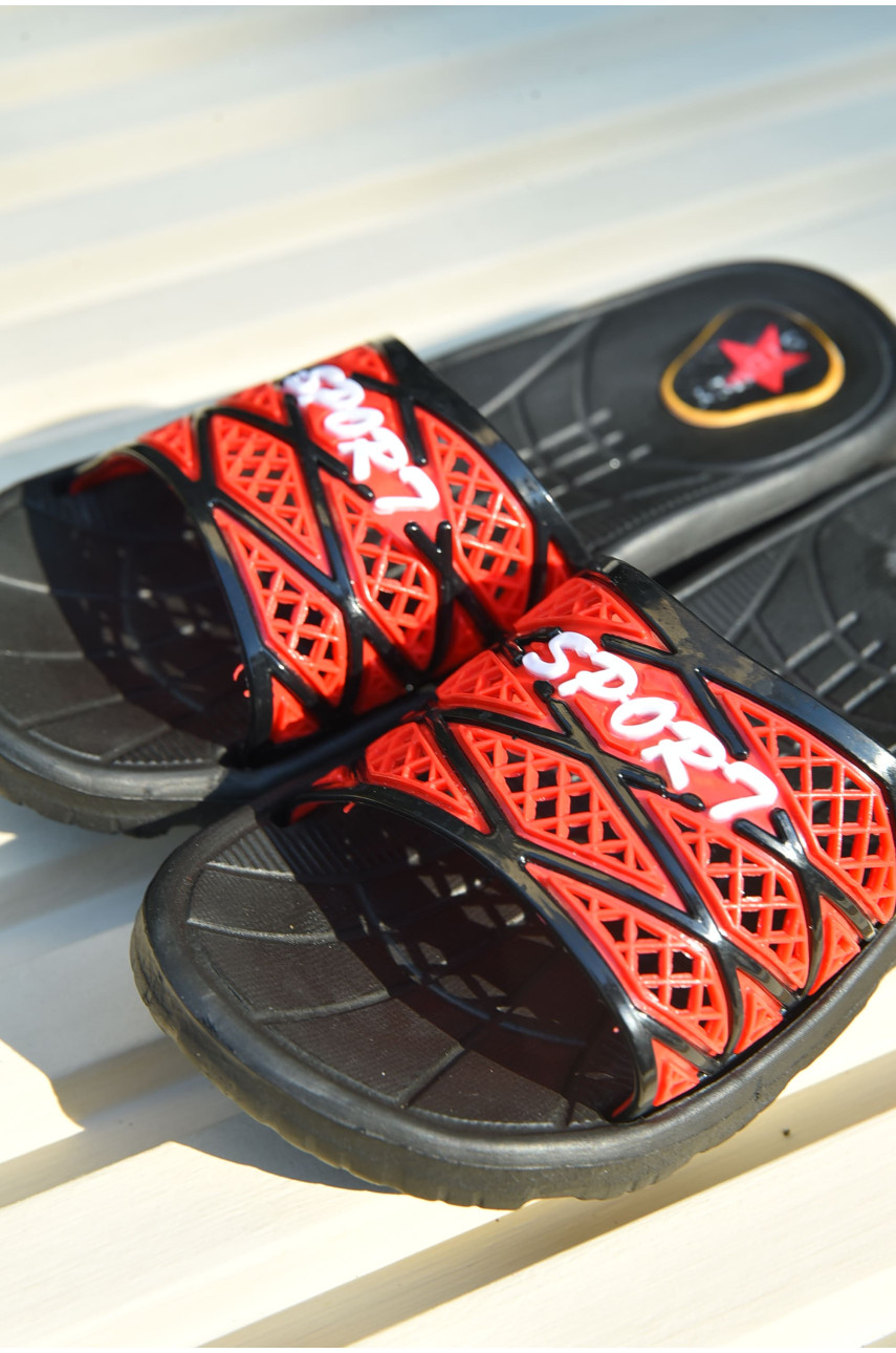 Шльопанці дитячі хлопчик червоного кольору 706-8 200249