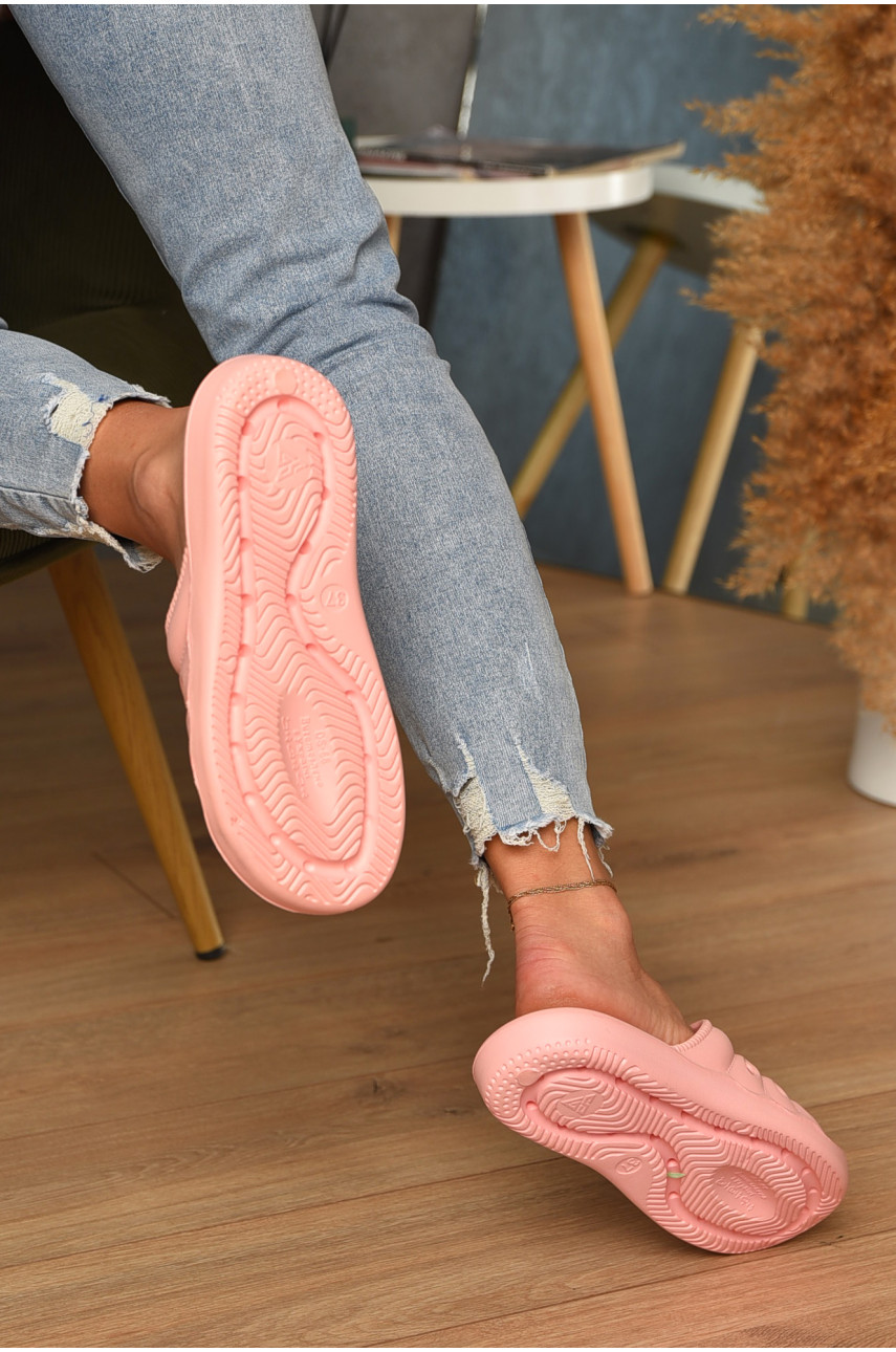 Шлепанцы пена женские персикового цвета DS-66 200252