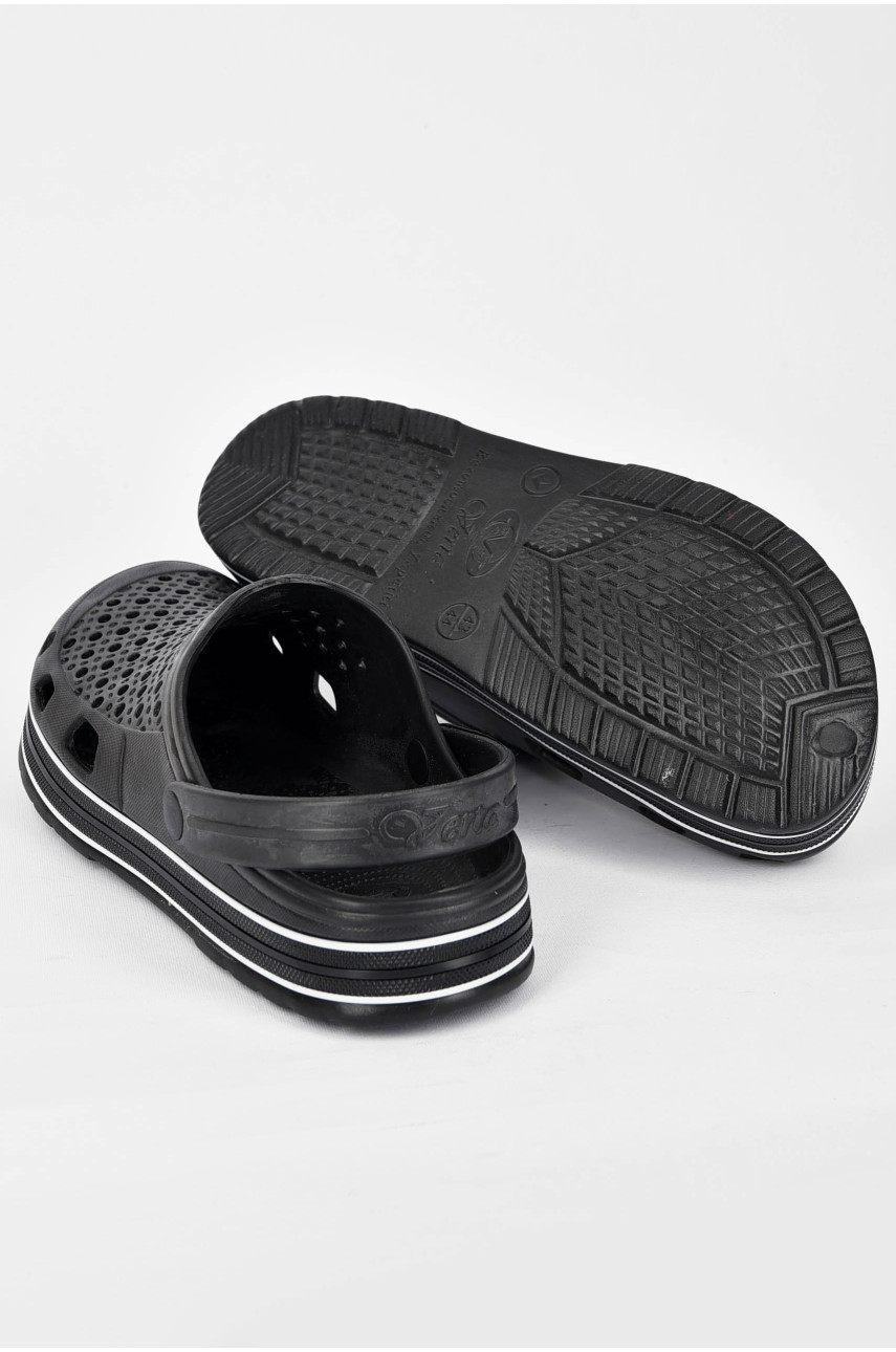 Кроксы мужские черного цвета Alex М51 200254 Кроксы мужские черного цвета Alex М51 200254