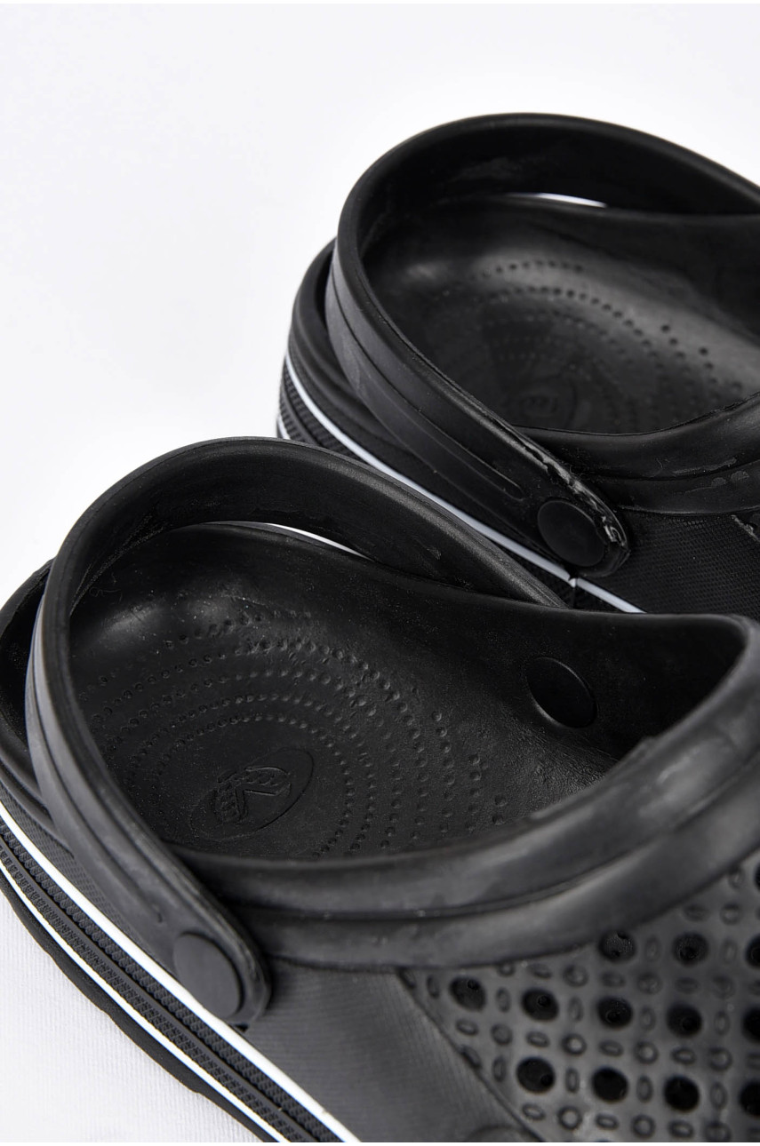 Кроксы мужские черного цвета Alex М51 200254 Кроксы мужские черного цвета Alex М51 200254