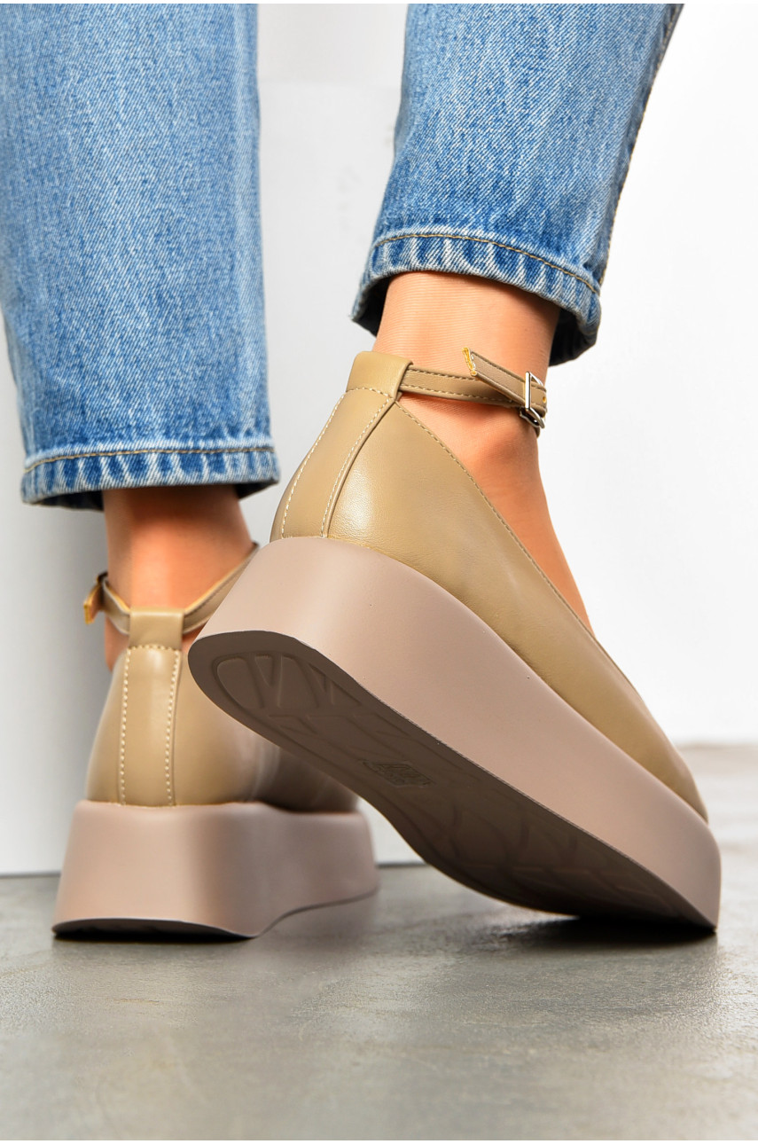 Туфлі жіночі бежевого кольору 7020-41 200257