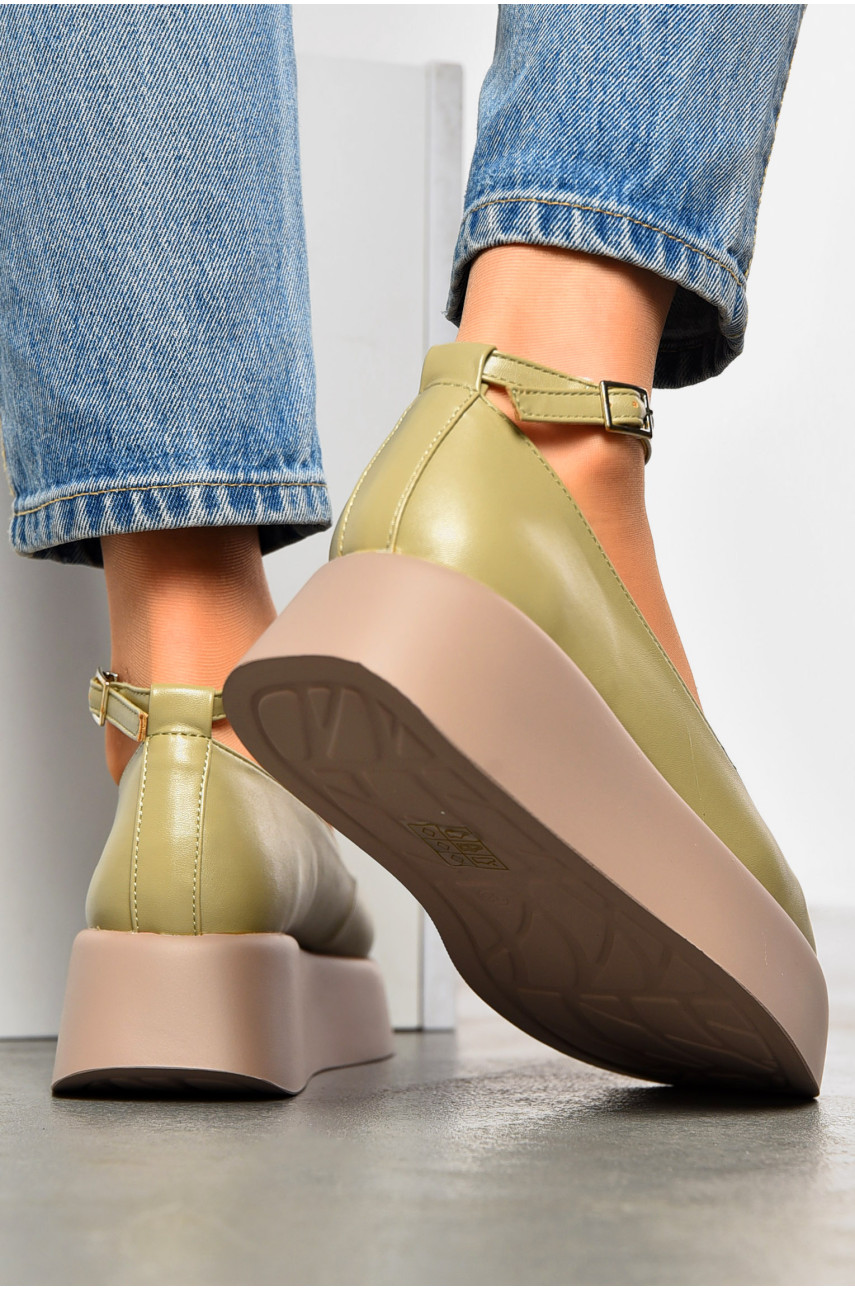Туфлі жіночі оливкового кольору 7020-42 200260