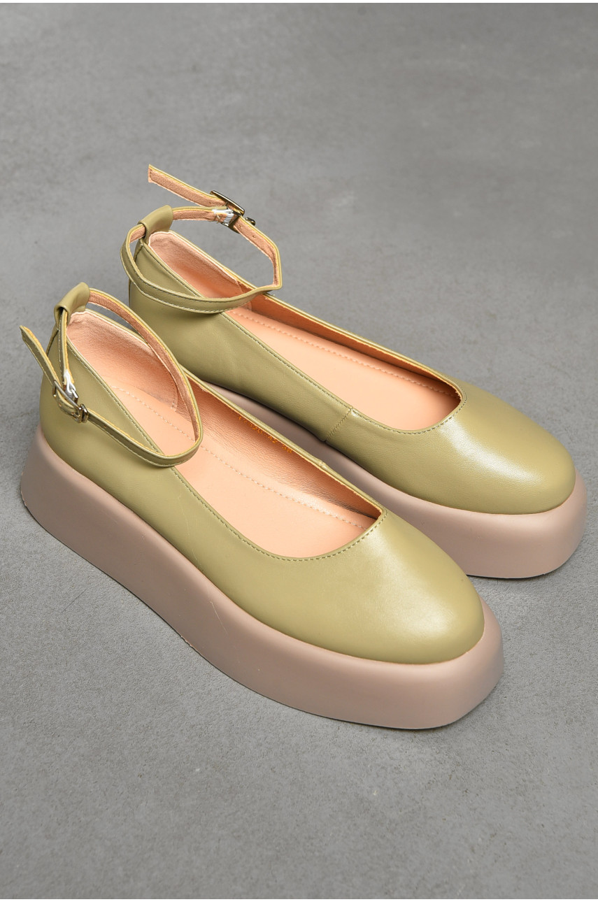 Туфлі жіночі оливкового кольору 7020-42 200260