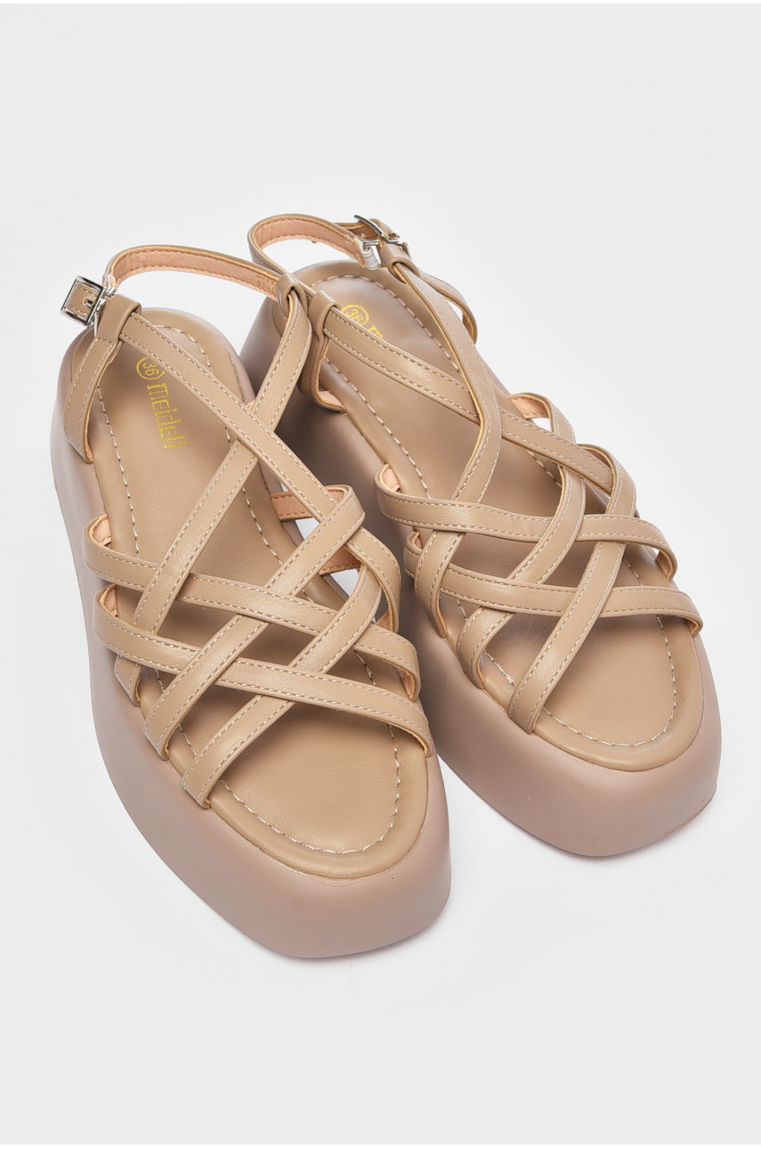 Босоножки женские бежевого цвета 7020-25 200262