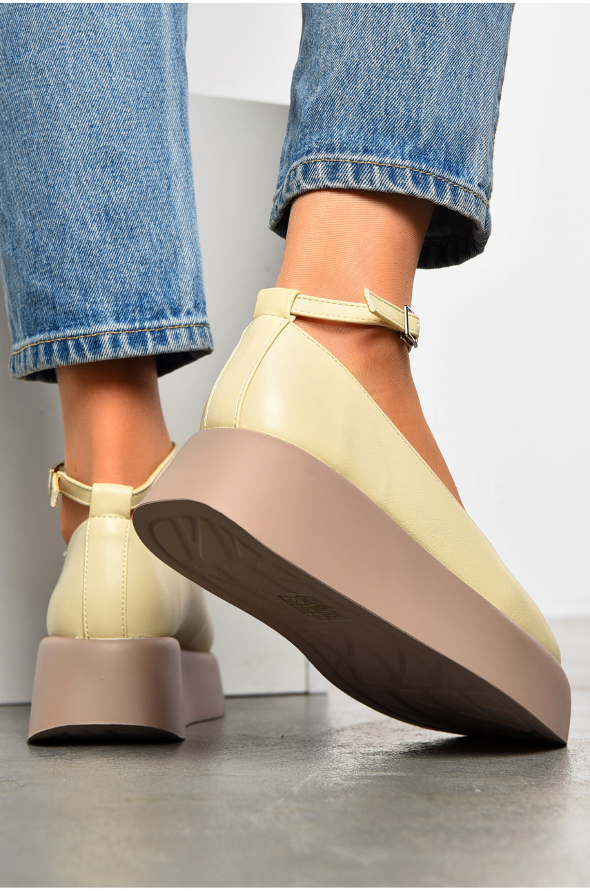 Туфлі жіночі бежевого кольору 7020-40 200267