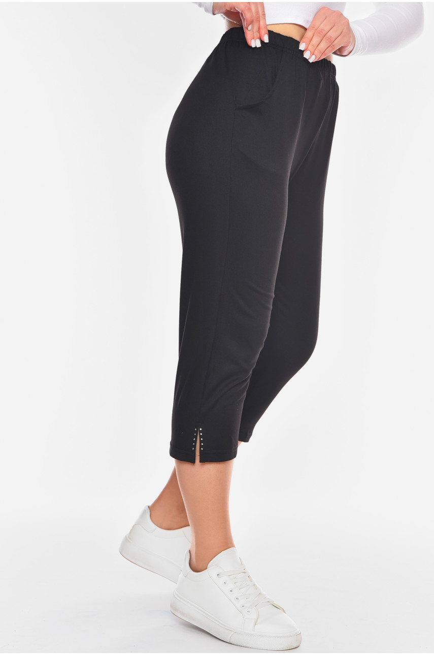 Бриджі жіночі напівбатальні чорного кольору 7172 200272