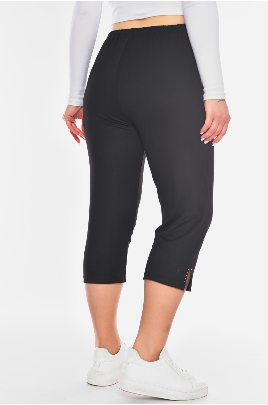 Бриджі жіночі напівбатальні чорного кольору 7172 200272