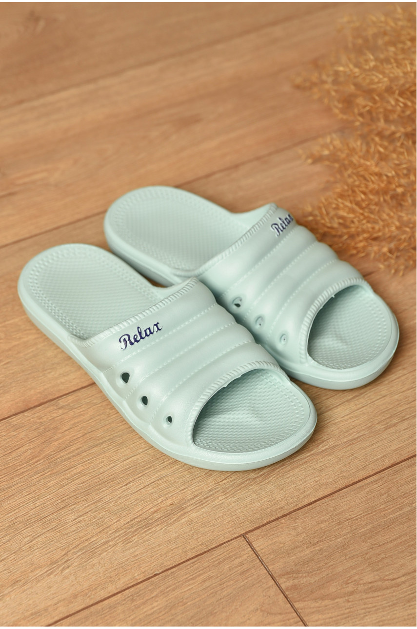 Шлепанцы пена женские мятного цвета DS-66 200273