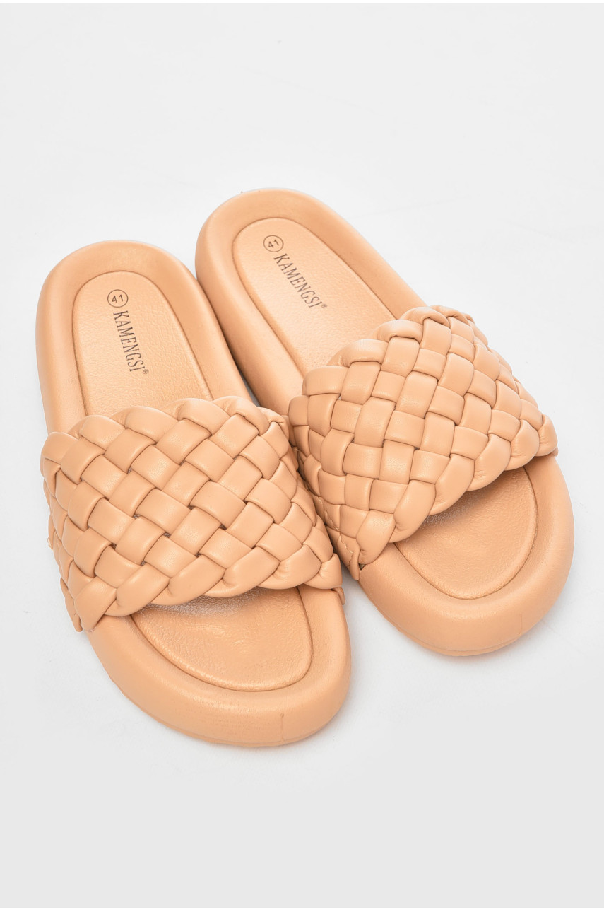 Шльопанці жіночі темно-бежевого кольору S210-2 200285