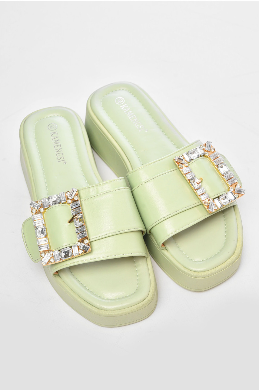 Шльопанці жіночі м'ятного кольору S206-3 200286