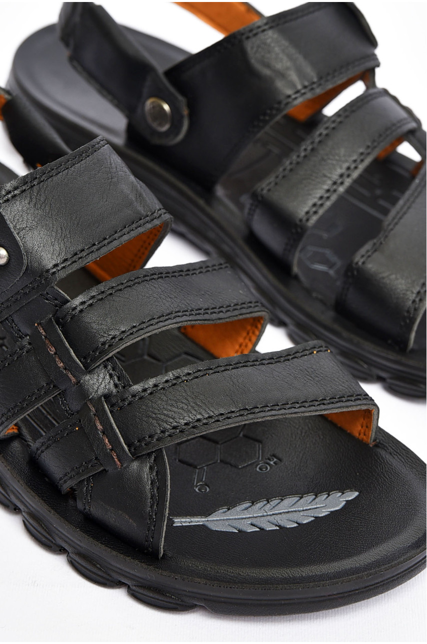 Шльопанці підліткові для хлопчика чорного кольору 8856-1 200318