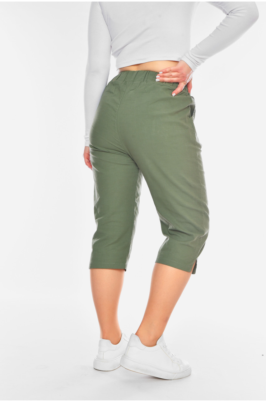 Бриджи женские однотонные мятного цвета WT7002 200348