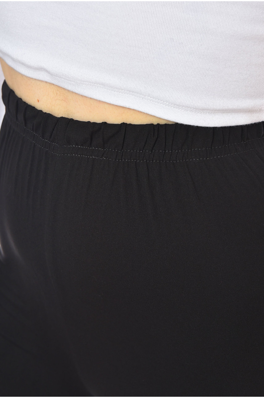 Бриджі жіночі напівбатальні чорного кольору 769H7JMK 200352