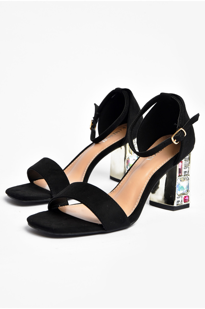 Босоніжки жіночі чорного кольору В-67 200377 Босоніжки жіночі чорного кольору В-67 200377