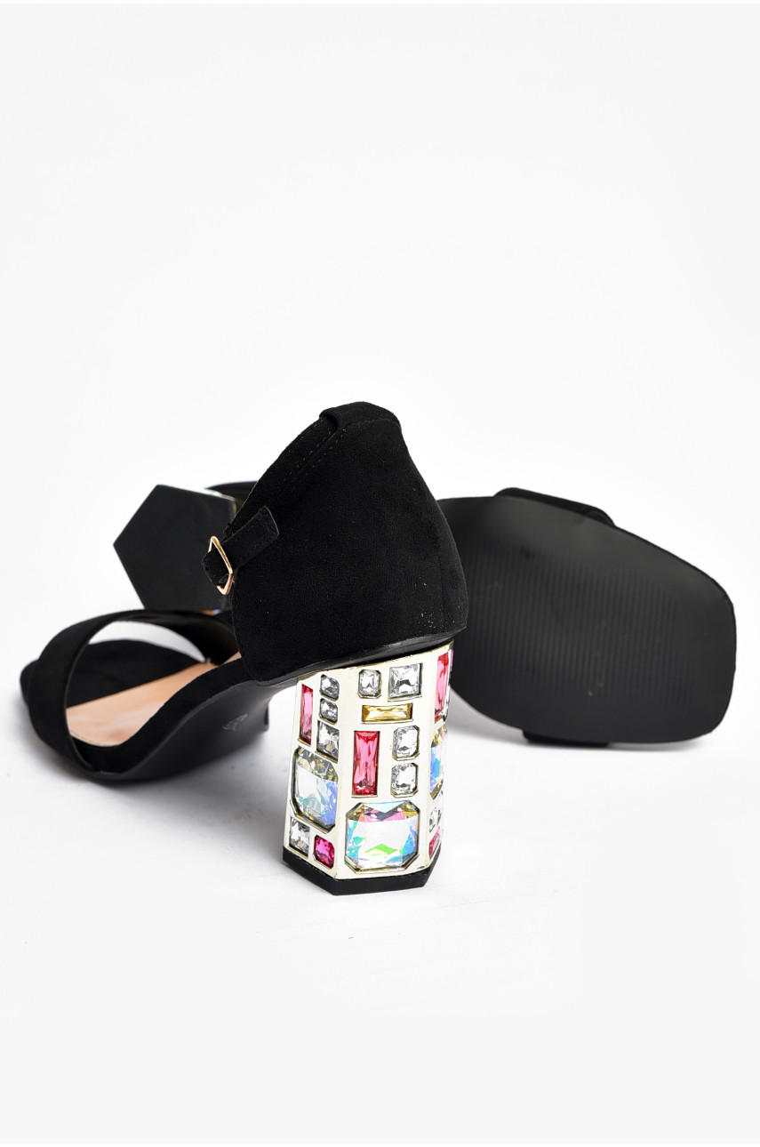 Босоніжки жіночі чорного кольору В-67 200377 Босоніжки жіночі чорного кольору В-67 200377