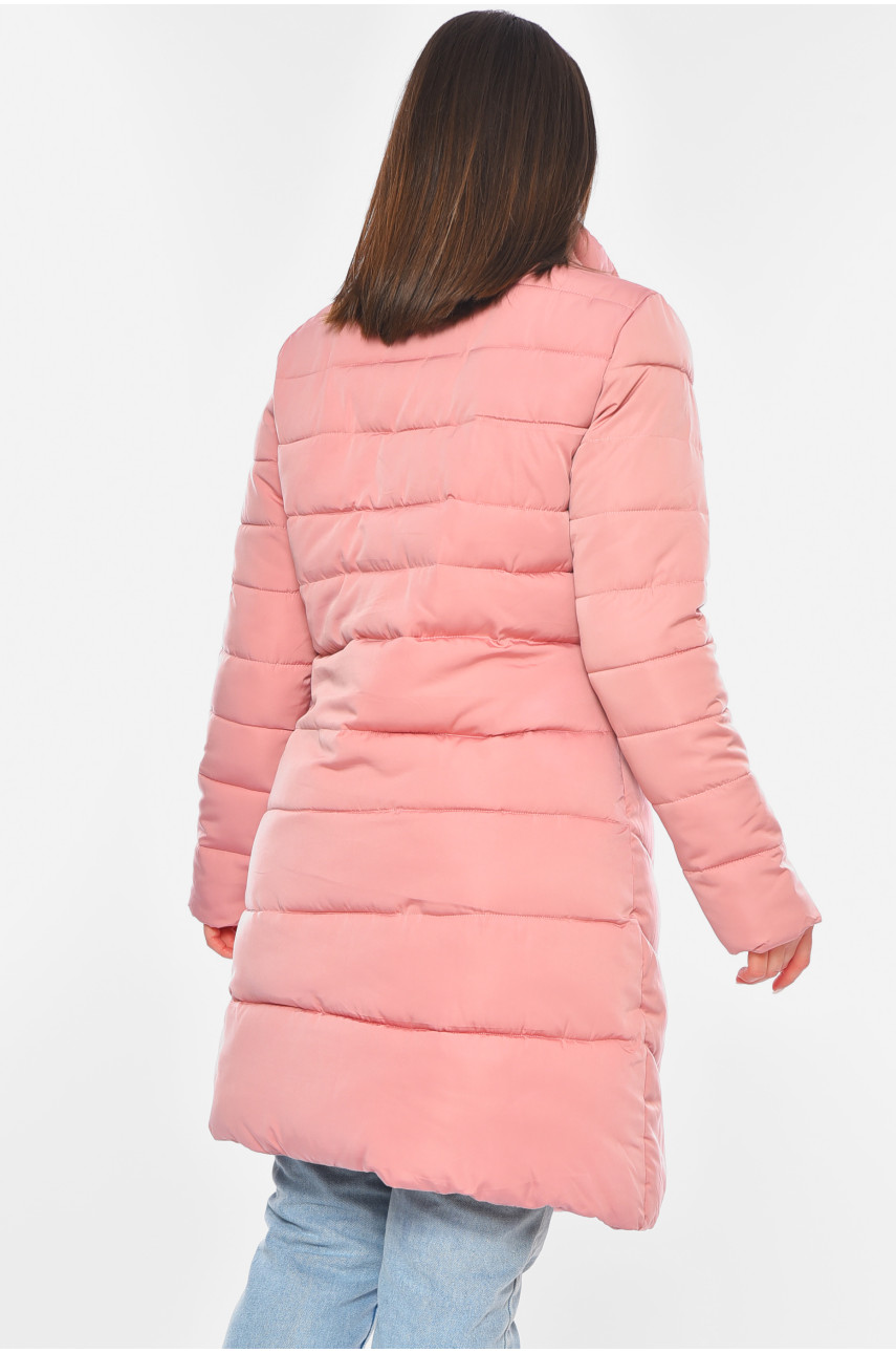 Куртка жіноча зимова рожевого кольору 200381 Куртка жіноча зимова рожевого кольору 200381