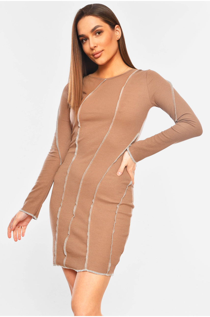 Платье женское коричневого цвета 0136 200394