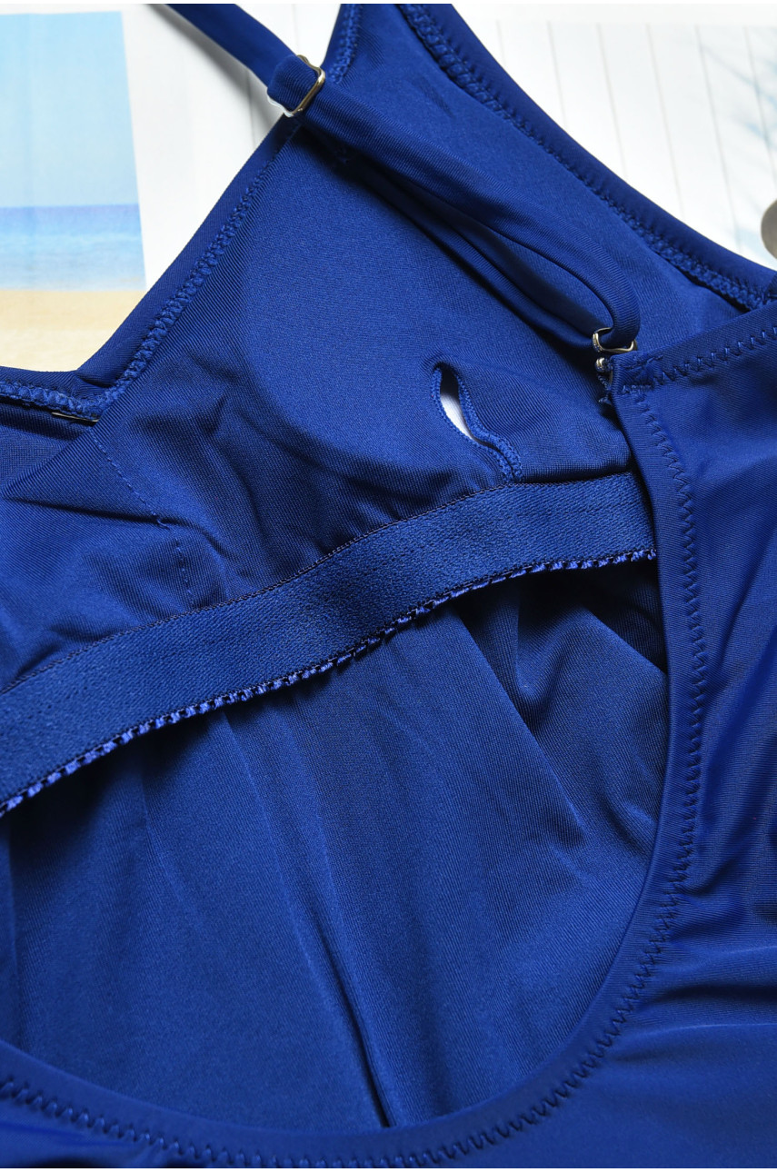 Купальник подростковый тёмно-синего цвета с принтом 2407 200410