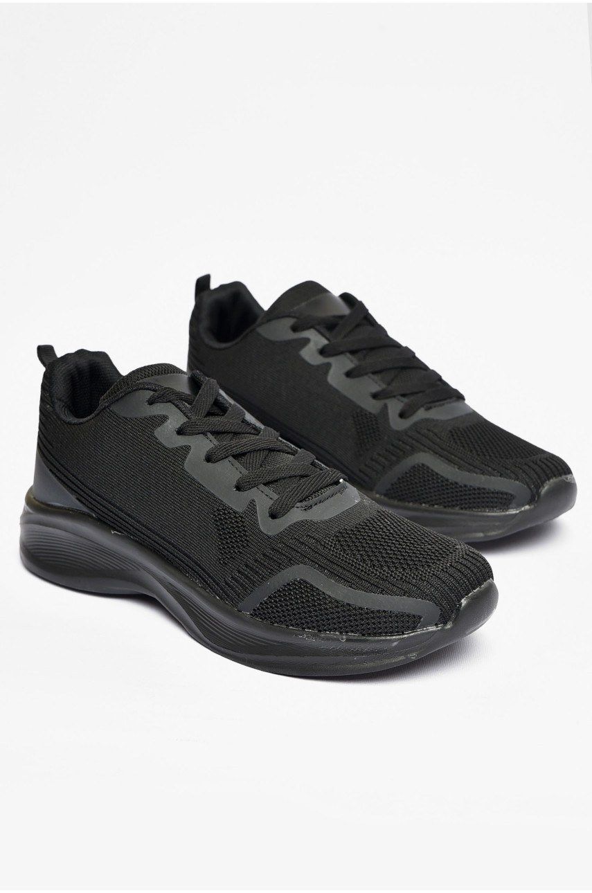 Кроссовки мужские текстиль черного цвета F138 200434