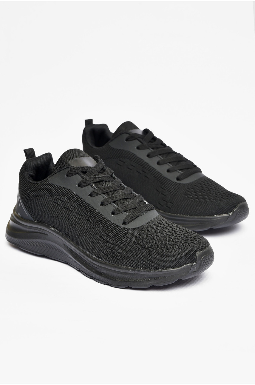 Кроссовки мужские текстиль черного цвета F157 200436