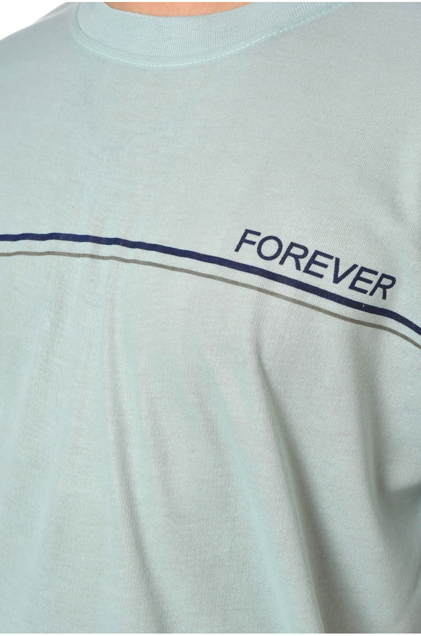 Футболка мужская батальная мятного цвета 5F-573-22 200453