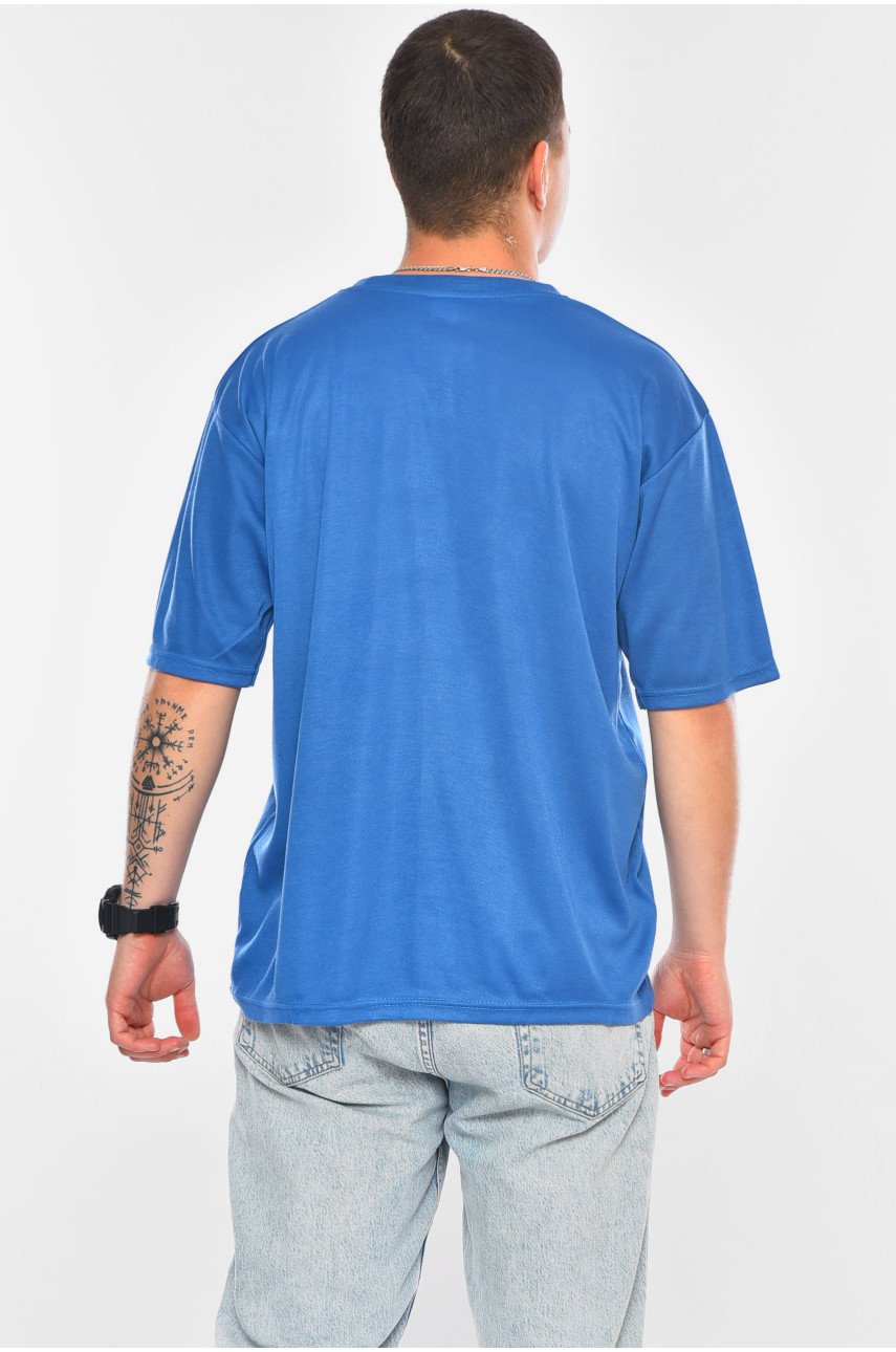 Футболка мужская батальная синего цвета 5F-573-22 200454