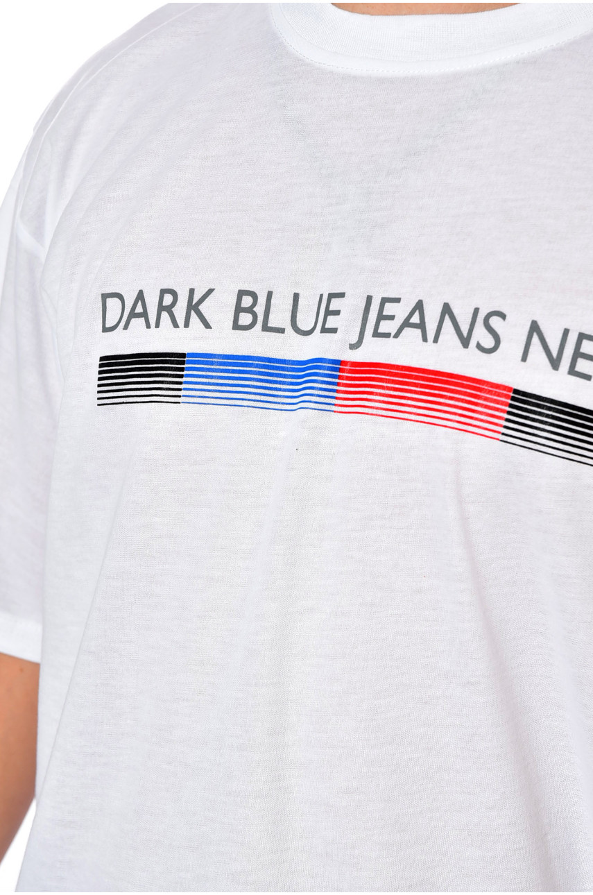 Футболка мужская батальная белого цвета 5F-573-25 200463