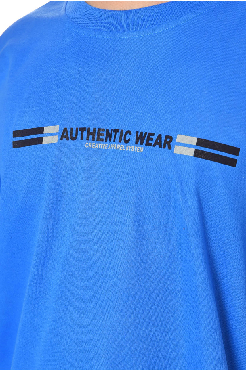 Футболка мужская батальная синего цвета 5F-573-34 200468