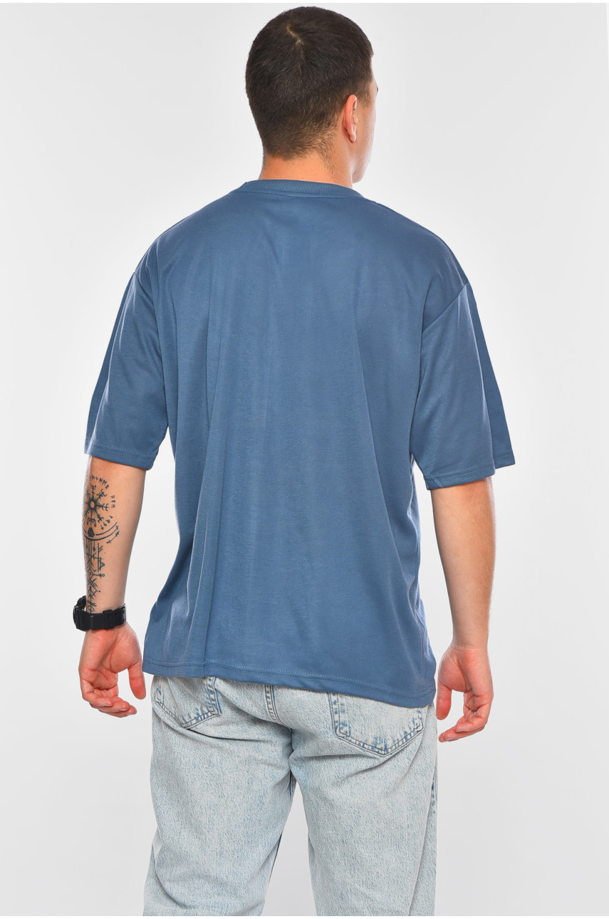 Футболка мужская батальная тёмно-синего цвета 5F-573-34 200470