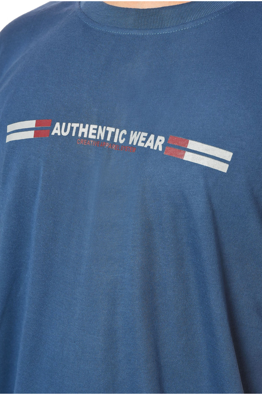 Футболка мужская батальная тёмно-синего цвета 5F-573-34 200470